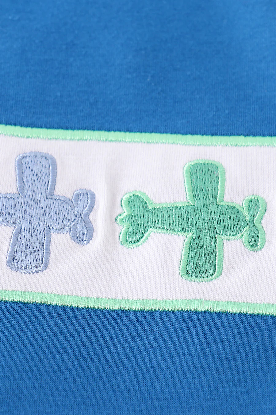 Airplane Embroidered Top