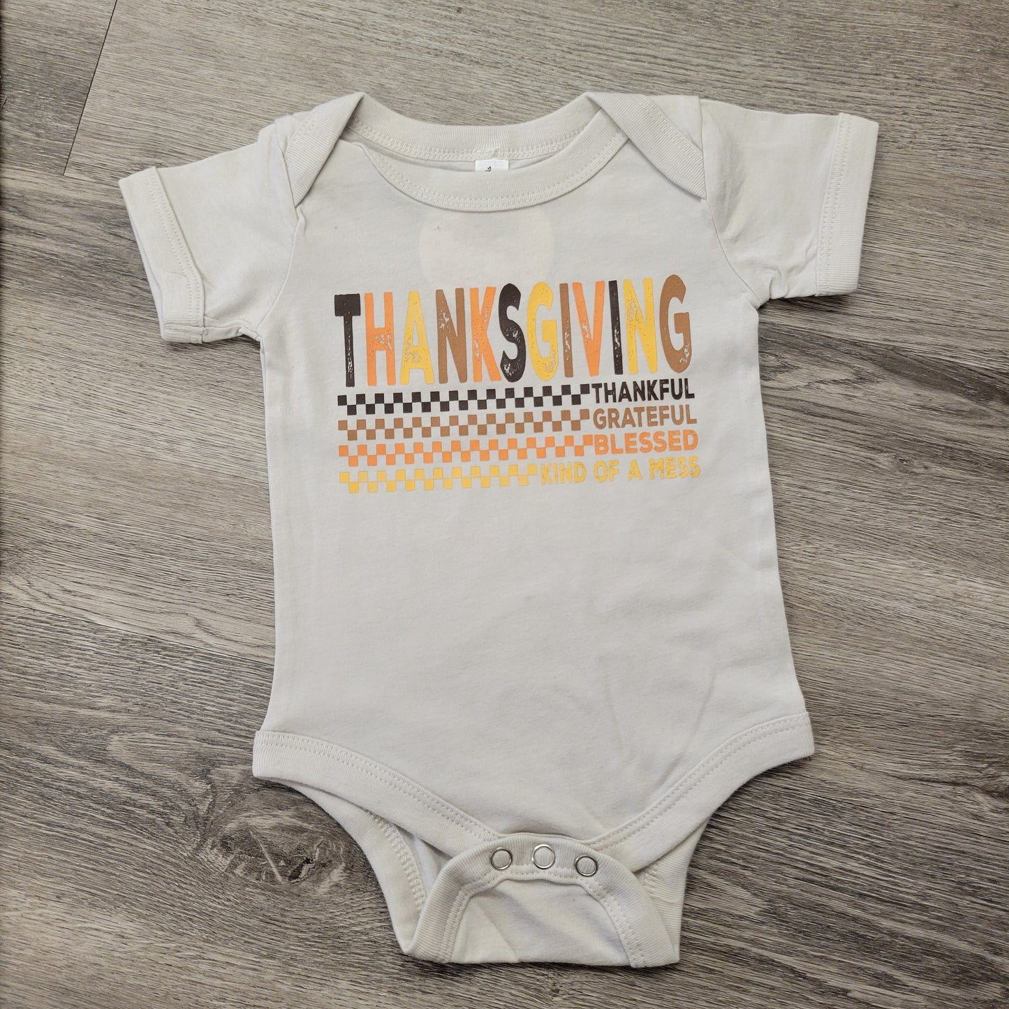 Thanksgiving Checkered Tee