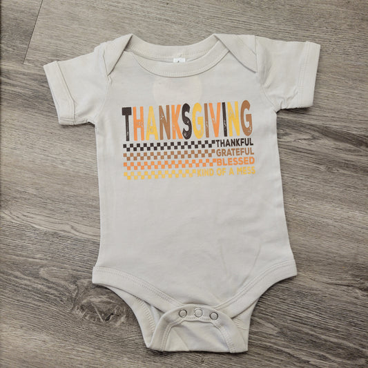 Thanksgiving Checkered Tee