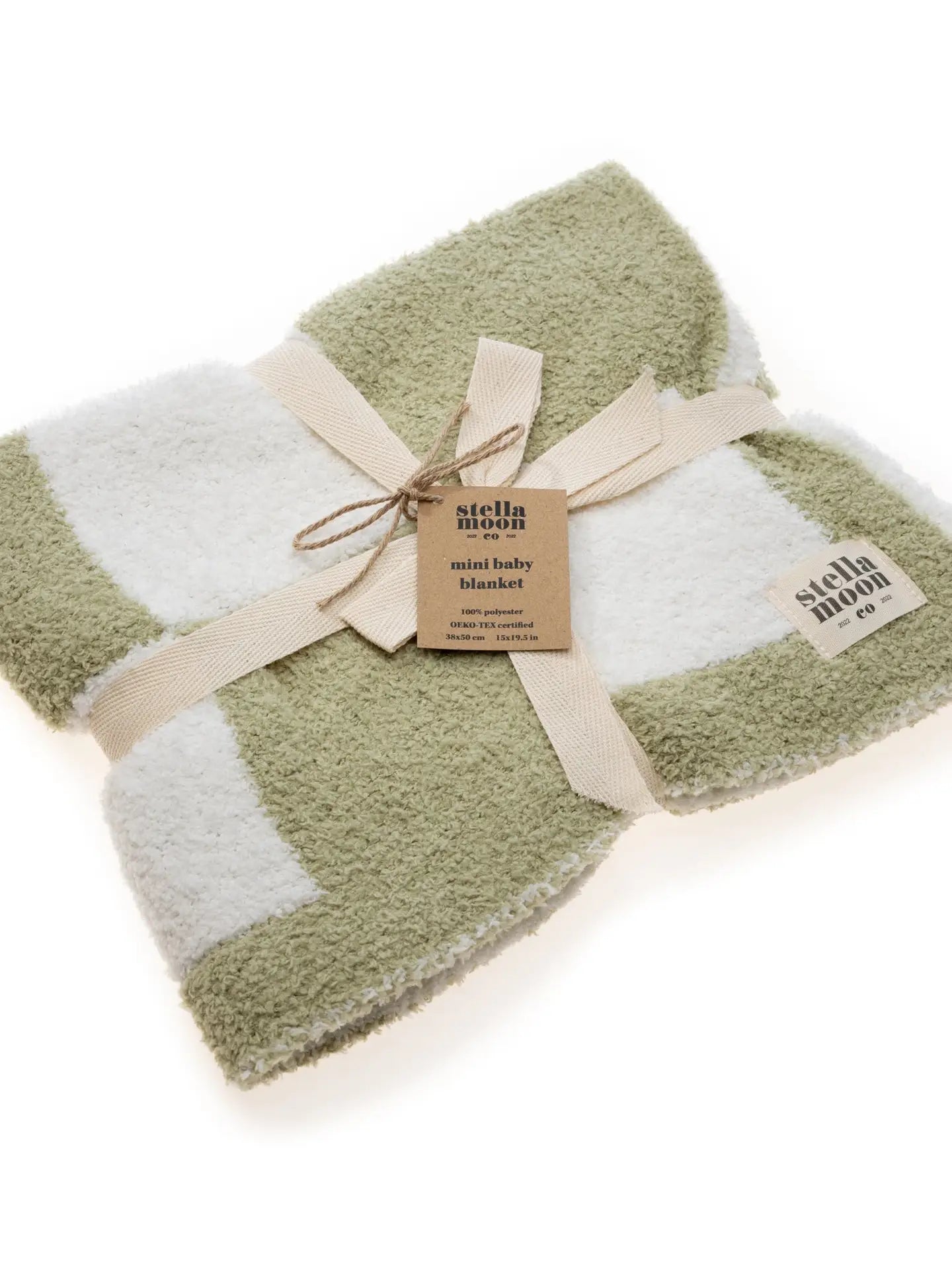 Luxe Checkered Mini Baby Blanket