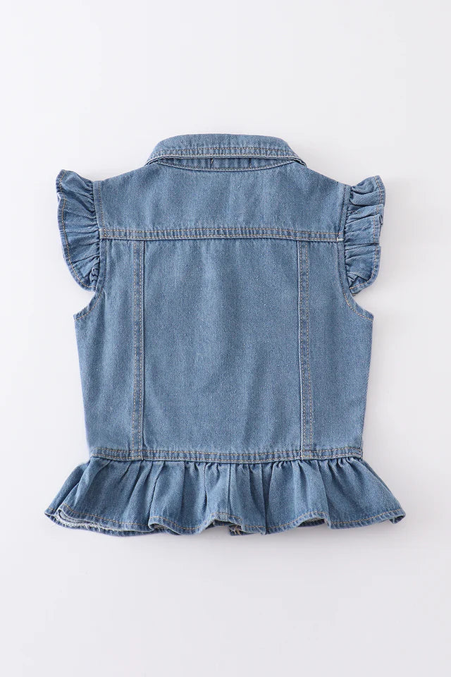 Blue Denim Vest