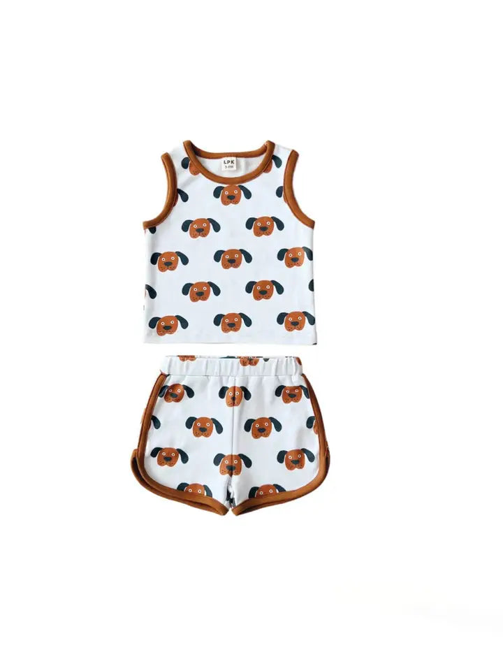 Puppy Dog Tank and Short Set