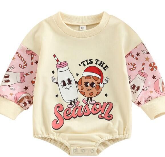 Milk And Cookies Sweatshirt Onesie