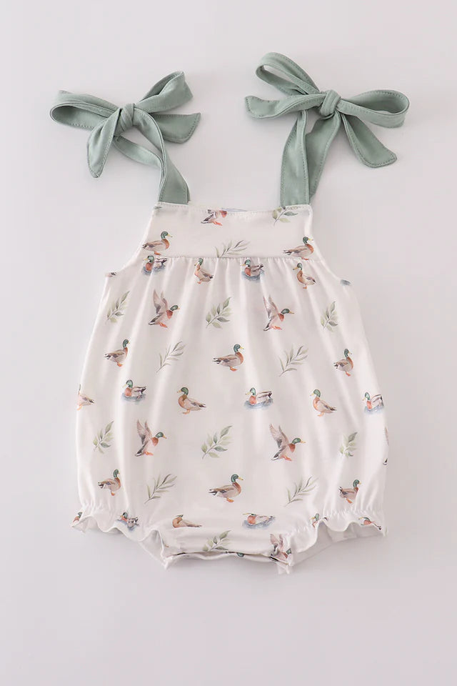 Green Duck Print Bubble