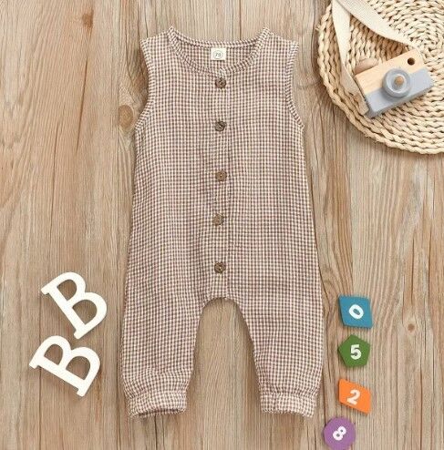 Sleeveless Plaid Jumpsuit - That's So Darling