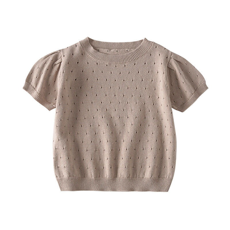 Eyelet Short sleeve Knit Top - That's So Darling