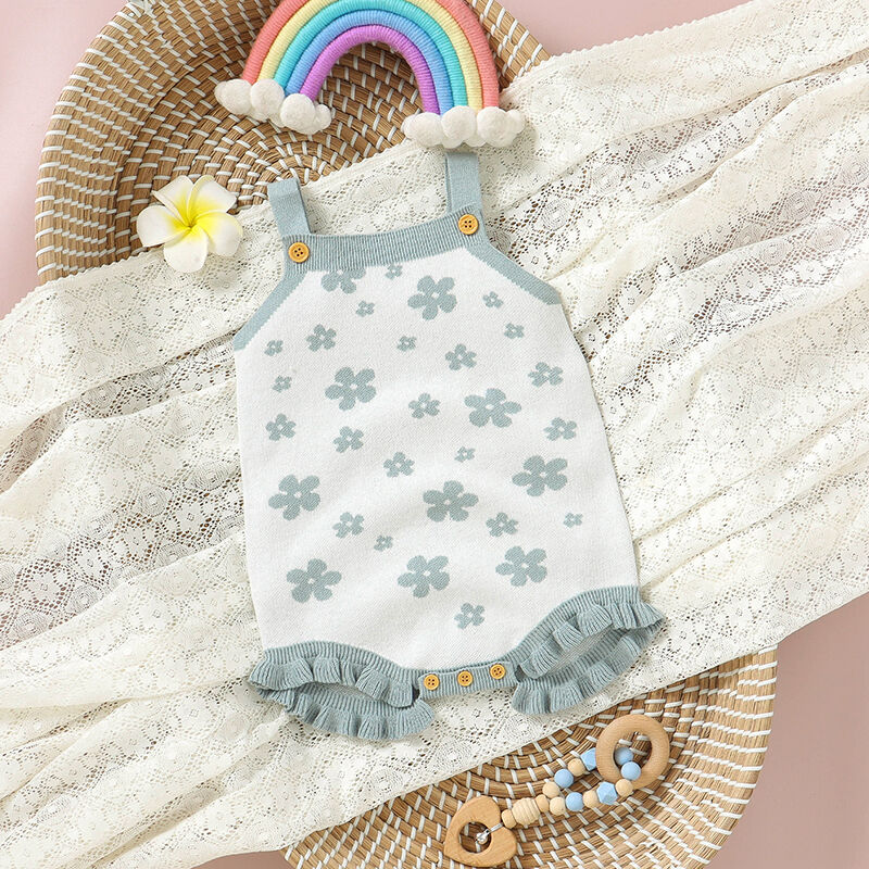 Flower Knitted Jumpsuit - That's So Darling