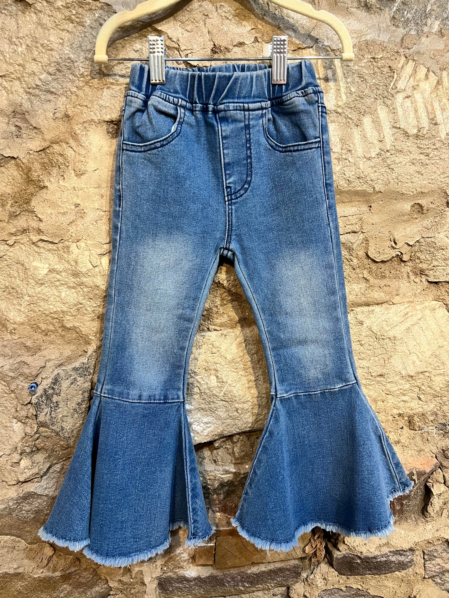 Cropped Frill Flare Jeans - That's So Darling