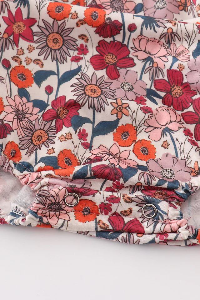 Pink Floral Ruffle Baby Bubble