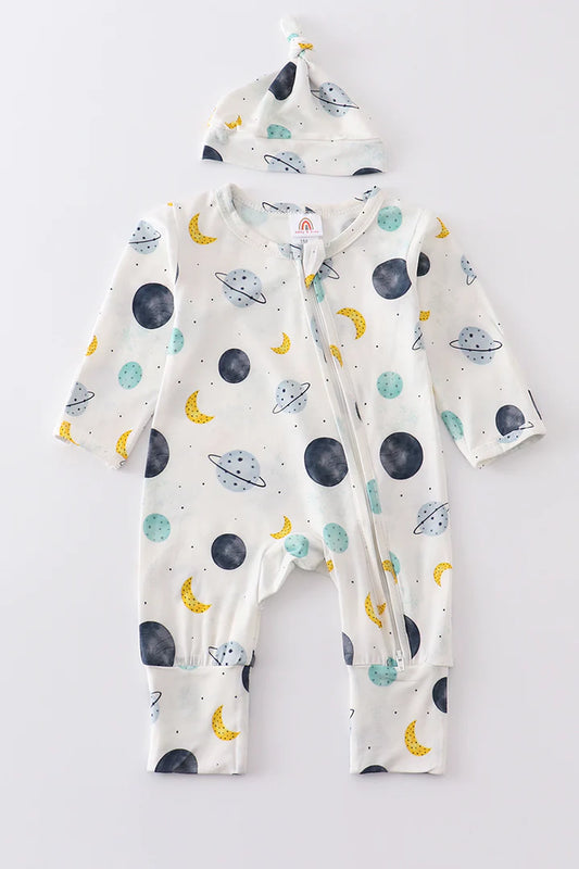 Solar System Bamboo Zip Up