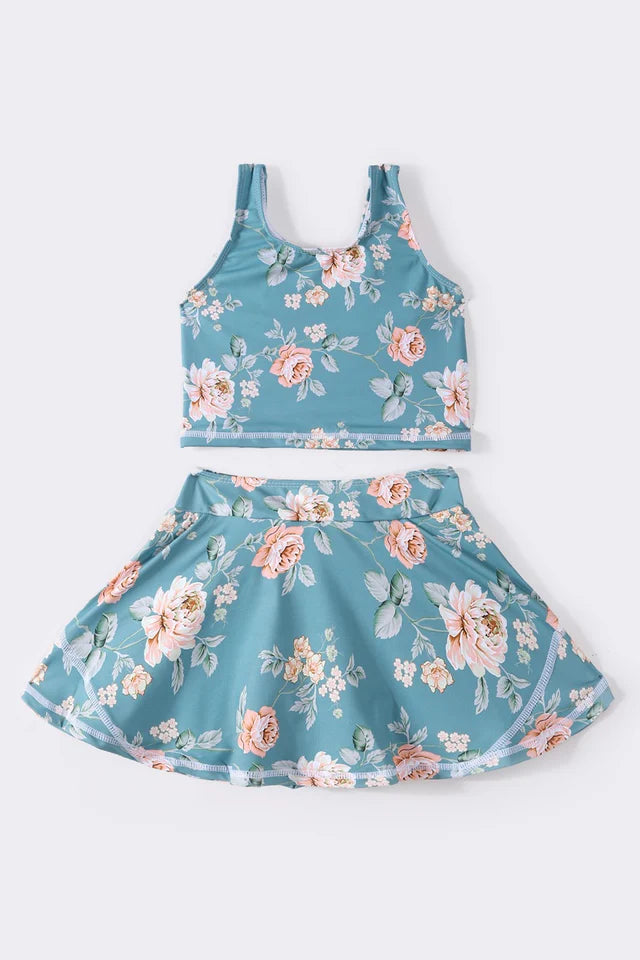 Floral Print 2pc Swimsuit