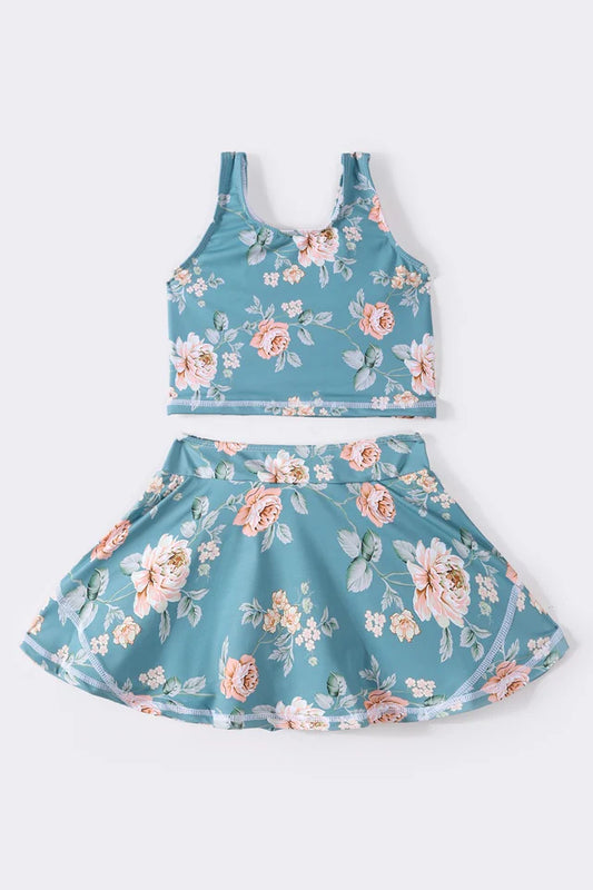 Floral Print 2pc Swimsuit