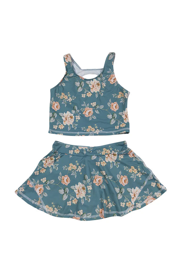 Floral Print 2pc Swimsuit