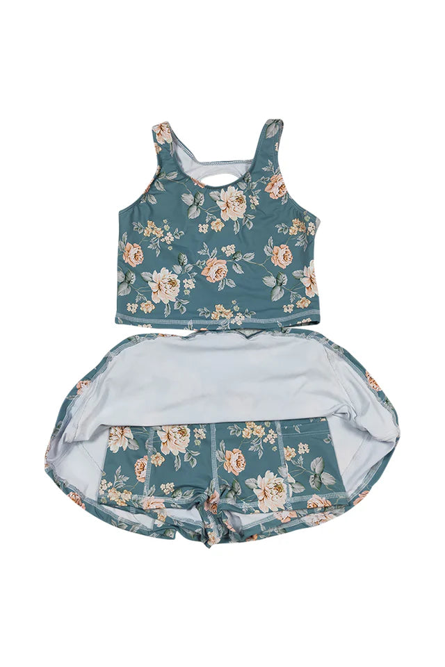 Floral Print 2pc Swimsuit
