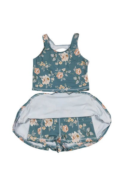 Floral Print 2pc Swimsuit