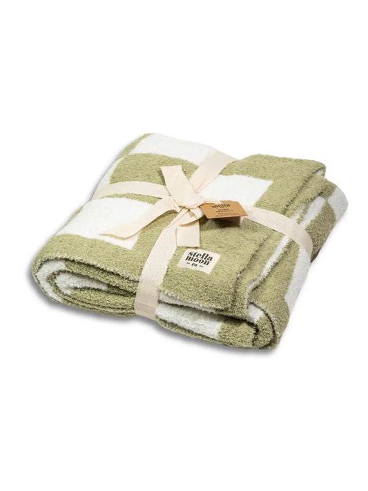 Luxe Checkered Baby Blanket