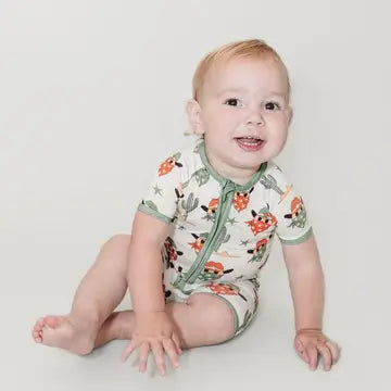 Sheriff Smiley Bamboo Romper