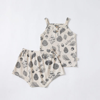 Waffle Knit Tank and Short Set - That's So Darling