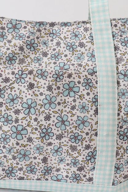 Green Floral Travel Bag