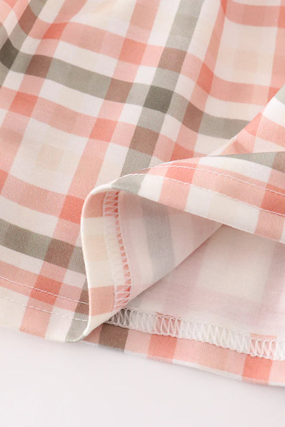 Watercolor Plaid Top