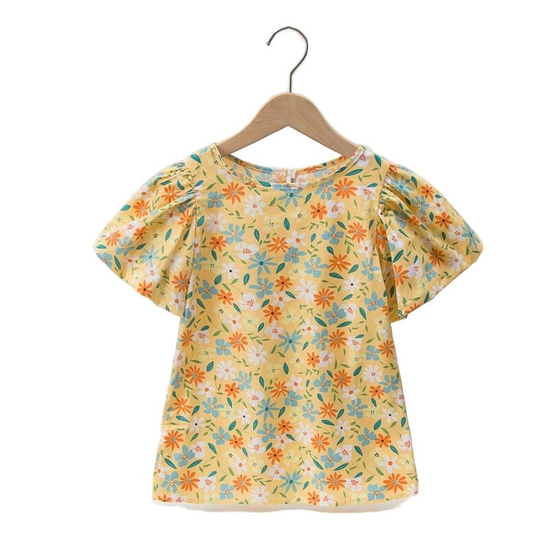 Flutter Sleeve Floral Top - That's So Darling