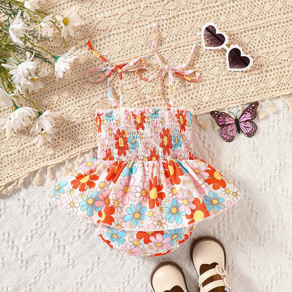 Floral Skirted Onesie - That's So Darling