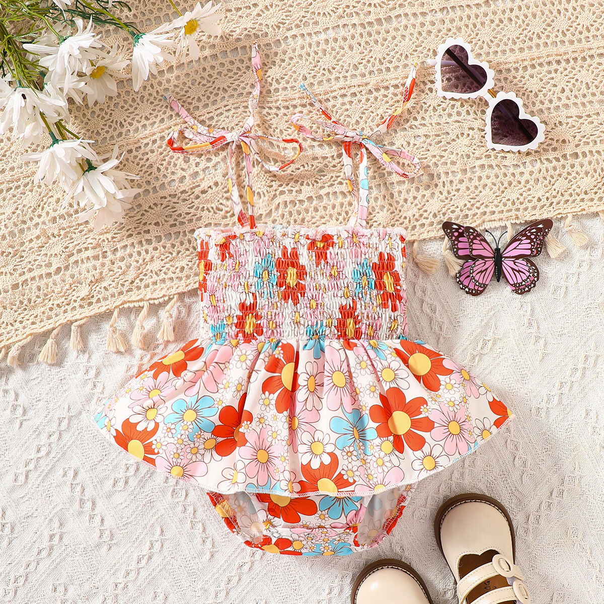 Floral Skirted Onesie - That's So Darling